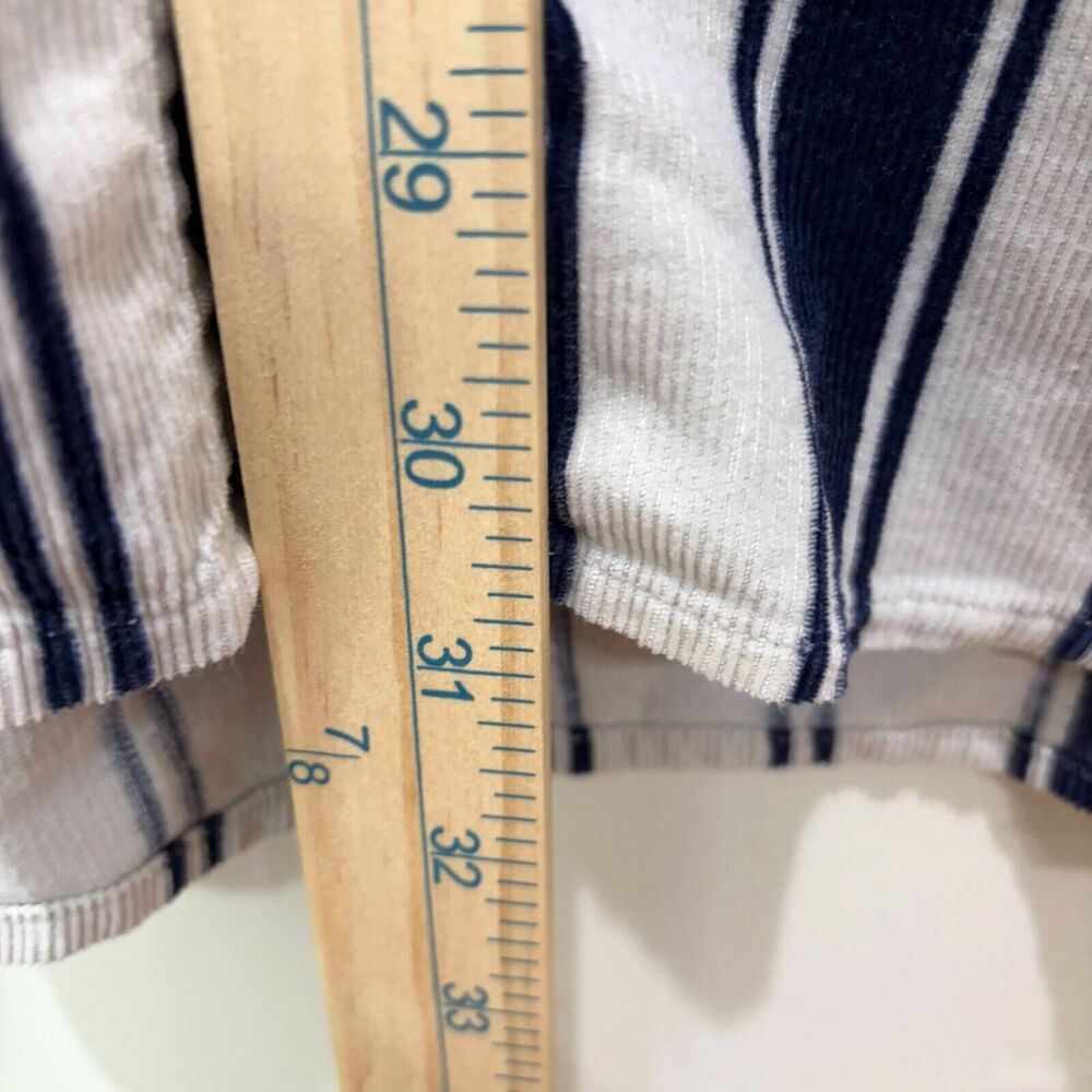 VTG 90s Northwest Territory Mens M Striped Navy Corduroy Button Up Shirt Dad Y2K - Picture 4 of 9